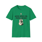 Where Words End Music Begins T-Shirt