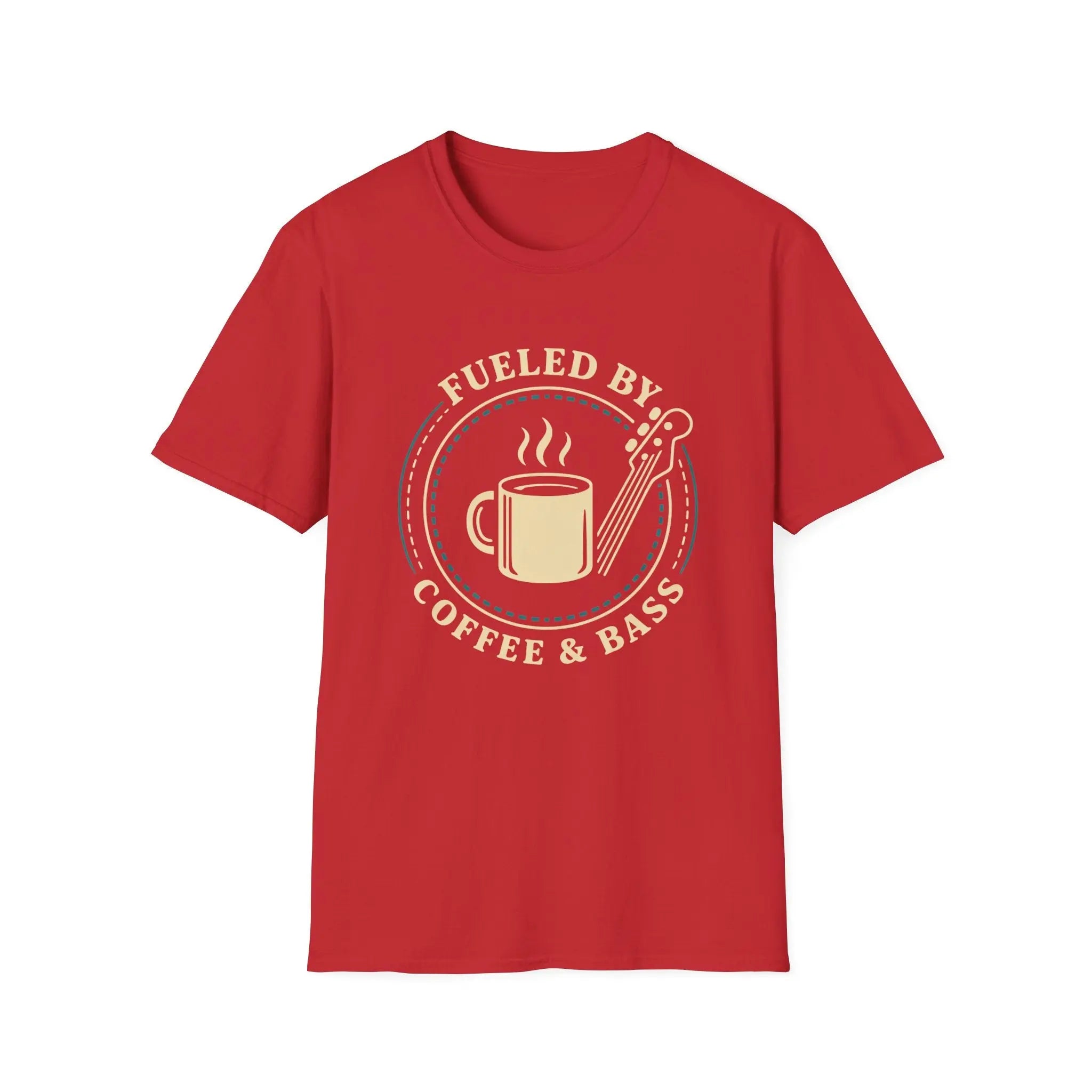 Fueled By Coffee & Bass T-Shirt Printify