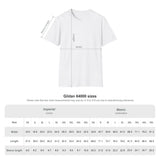 Gildan 64000 size chart in inches and centimeters