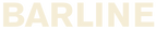 The word 'BARLINE' in beige letters on a black background